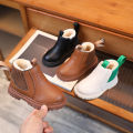 Fall/Winter 2024 Boys' Booties, New Cotton Boots, Girls' Snow Boots, Children's Leather Boots, Children's British Fashion Martin Boots.