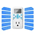 Timer Outlet Timer Switch Timing Socket Converter Power Timing Automatic Control Outlets with US Plug. 