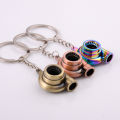 Mini Turbo Turbocharger Keychain Spinning Turbine Key Chain Ring Keyring MJD. 