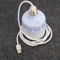 USB Light 5V 20Watt Power Bank Led Bulb 6fit long usb cable including.