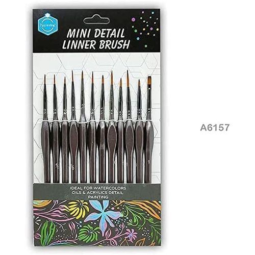 12 pc mini Details liner brush set