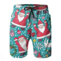 Santa Claus Xmas Graphic Beach Shorts 3D Merry Christmas Printing Board Shorts Fashion Mens Swim Trunks Pants Hombre Y2k Pants. 