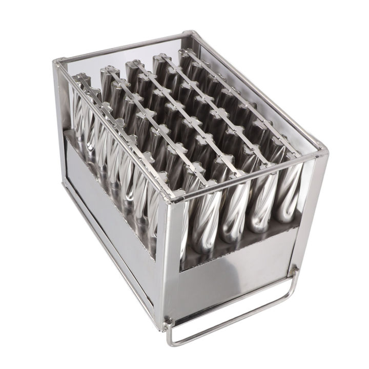 40Pcs Stainless Steel Ice Cream Mold Simple Cleaning 40 Cavities Ice