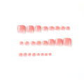 24pcs Sweet Pink Toe Nails Gradient Glitter False Toenail Full Cover Wearable for Girl Women Summer Artificial Toenail Tips. 