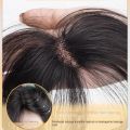 【Deal】 Invisible Women Topper All-Match Clip in Curly Middle Part Bangs Hair Extensions Seamless Front Side Long Bangs. 