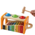 Pound & Tap Bench with Slide Out Xylophone, Wooden Musical Pounding Toy Pound a Ball Educational Toy for Toddlers.