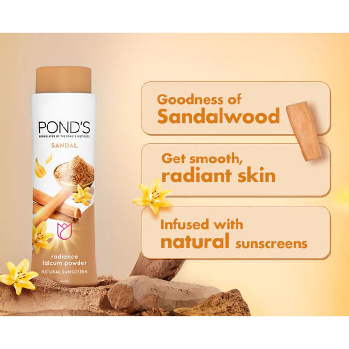 Ponds%20Talcum%20Powder%20-%20Sandal%20Natural%20Sunscreen%20Radiance%20-%20100g%20-%20Image%206