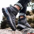 【selevn roind】 Unisex High-top Leather Autumn Hiking Shoes Women Outdoor High Quality Trekking Casual Sneakers Men Non-slip Sport Walking Boots. 