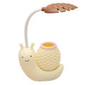 Cute Table Lamp, LED Night Study Light USB Charging Snail Animal Eye Protection Table Lamp with Adjustable Angle White Light for Kids Students-D shop. 