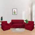 3+1+1 Turkey Elastic Sofa Cover maroon colour. 