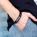 European and American hip-hop men's bracelets, men's musical note leather bracelets, simple multi-layered braided trendy men's bracelets for boyfriends.