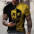 2023 new graphics T shirt for men casual short sleeve hip hop smiling face print plus size tee shirt pullover mens T-shirt tops.