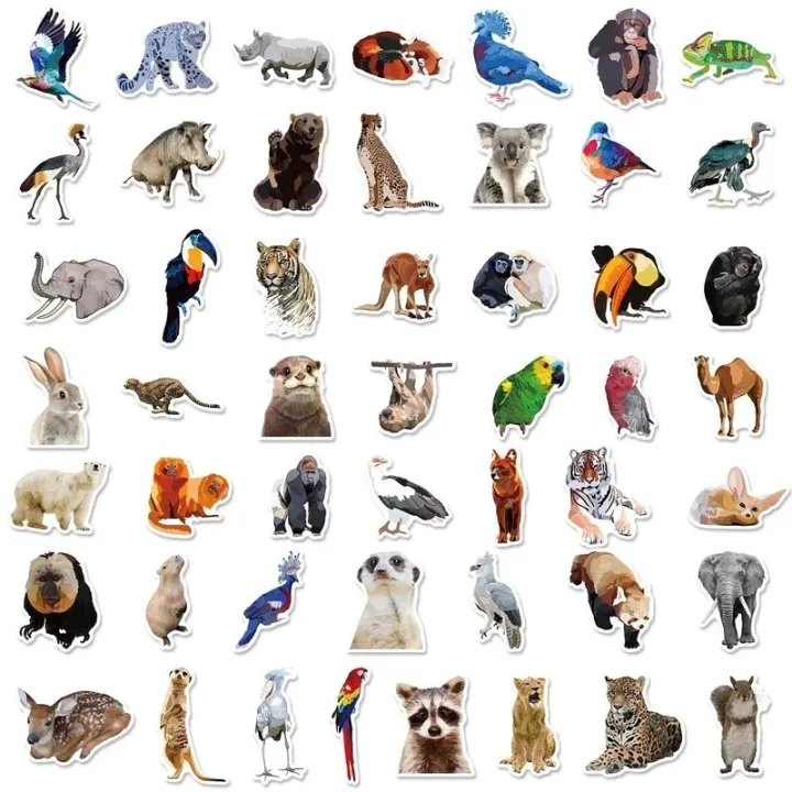 10/25/50pcs%20Rainforest%20Jungle%20Animal%20Stickers%20for%20Wall%20Decals%20Zoo%20Laptop%20Water%20Bottle%20Scrapbooking%20Luggage%20phone%20laptop%20helmet%20-%20Image%202