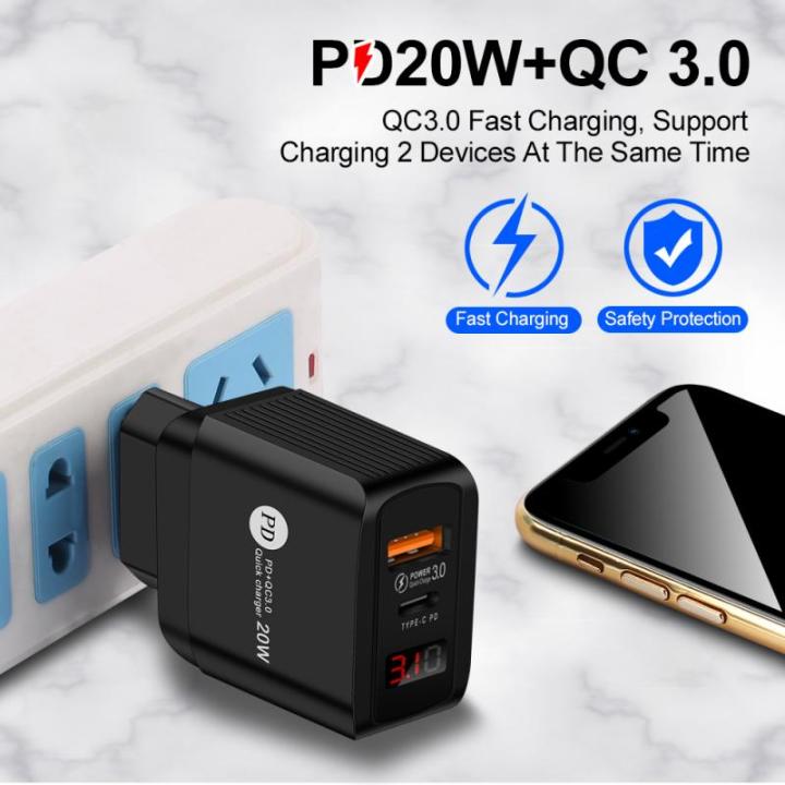 Dual-port%20Screen%20Display%20Mobile%20Phone%20Charging%20Head%2020WPD+QC%20Digital%20Display%20Fast%20Charging%20Wall%20Phone%20Charger%20For%20IPhone%20-%20Image%203