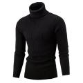 1Pc M/L/XL/XXL Fashion Comfortable Men Slim Fit Turtleneck Solid Color Long Sleeve Knitted Sweater Pullover Top  свитер. 