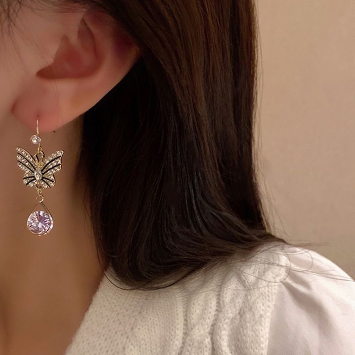 Pair%20Hook%20Drop%20Earrings%20Zinc%20Alloy%20Electroplating%20Fashion%20All-Match%20Earrings%20for%20Women%20-%20Image%204