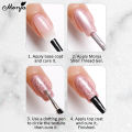 Monja 5ml Shell Thread Nail Art 8 Colors Glitter Pearly Semi Permanent Nail Soak Off UV Varnish DIY Manicure Tool. 