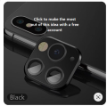 Adesivo Camera Lens Sticker for Iphone Xr Xs Max Seconds Change To 11 Pro Max Fake Camera Stickers for Iphone 11 Back Skin Cover - Black For x xs max. 