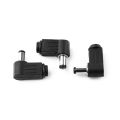 2Pcs DC Power Connector Adapter 90 Degree Angle 5.5x 2.1mm/2.5mm Male Plug to Female Jack Coupler Converter Tetuo. 