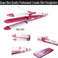 Kemei KM-1291 Professional 3 in 1 Hair Straightener Curler And Zic Zac Iron - Hair Straightener. 