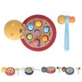Kids Whack A Mole Game Toy Kids Pounding Toy Color Cognition Interactive with Hammer for over 3 Years Old. 