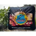 Advanced inspiring - Exceotional Quality - Indian Dolphin Flis  Blanket 4.5 (King Size) - Innovative Design - Expression of Yourself. 