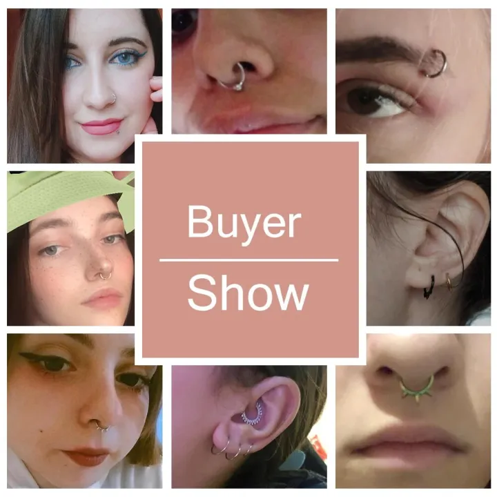 AOEDEJ%2016G%20Stainless%20Steel%20Cone%20Spiral%20Hinged%20Segment%20Ring%20Hoop%20For%20Septum%20Daith%20Helix%20Cartilage%20Piercing%20Body%20Jewelry%20Women%20-%20Image%206