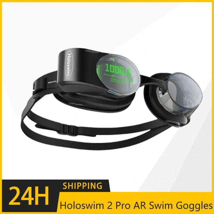 Holoswim 2 Pro AR Smart Glasses Goggles Anti-Fog Swimming Goggles Fitness Tracker OLED Shows Metrics Support Open Water Mode