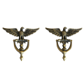 2X Antique Door Knocker Eagle Head Door Knocker for Front Door Home Decor Ring Furniture Handle Hardware Knocker.