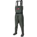Thickened Double Kneecap Wear-Resistant Double Sole Wader Leather Shorts Integrated Full Body Waist Fishing Rain Pants Waterproof Waders. 