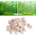White Aquarium Ceramic Rings Biological Bacteria Media Canister Pond Fish Tank Filter - 250gm. 