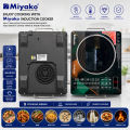 Miyako TC-IND67 Induction Cooker 2200W | Sensor Touch | 9 Cooking Menus | Smokeless Energy Saving. 