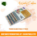 Mont Marte Premium Colour Pencils 72 Pcs Suitable for Sketching Drawing Colouring and Detailing Designs.