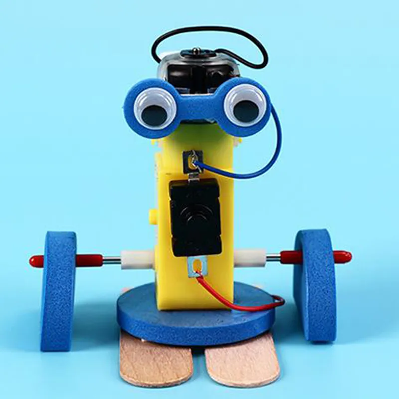 DIY Electronic Walking Robot Model Kits Kids School Science
