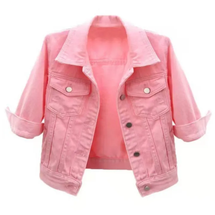 Women%20Denim%20Jacket%20Spring%20Autumn%20Short%20Coat%20Pink%20Jean%20Jackets%20Casual%20Tops%20Purple%20Yellow%20Purple%20Blue%20Loose%20Tops%20Lady%20Outerwear%20-%20Image%203