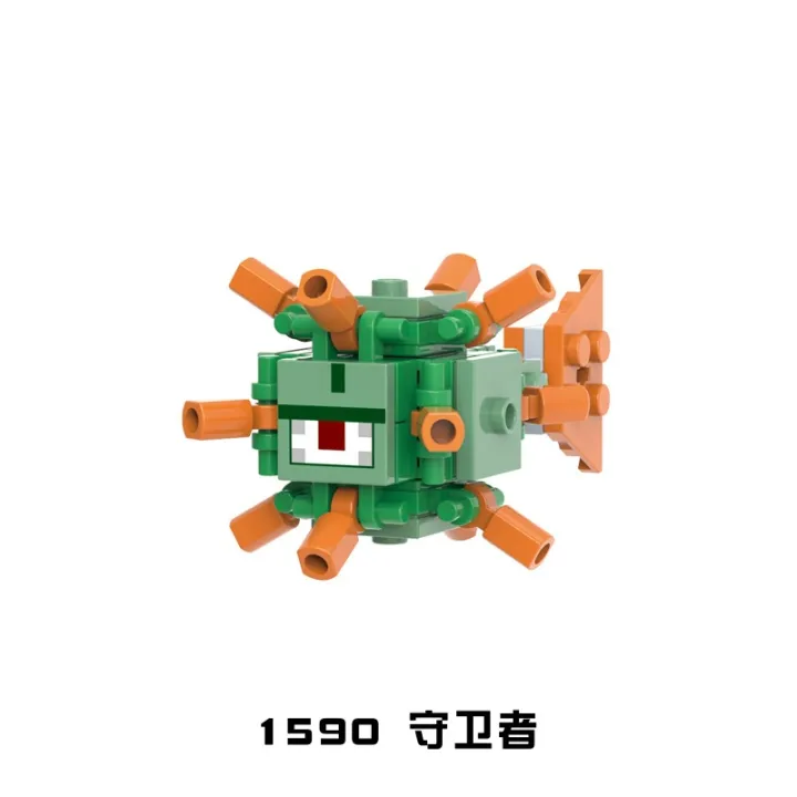 Single%20Sale%20Minecraft%20Figures%20Building%20Blocks%20Mooshroom%20Slime%20Guardian%20Snow%20Golem%20Bat%20Pillager%20Ravager%20Assemble%20Bricks%20For%20Children%20Boys%20Gift%20Toys%20X0298%20-%20Image%202