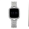 Full Diamond Touch Screen LED Watch Ladies Fashion Quartz Watch Diamond Steel Strap 30M Waterproof Watch for Women & girls. 