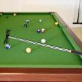 Billiards Cue Bridge, Cue Rest Telescoping Stick with Removable Head, Snooker Pool Table Accessories. 