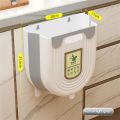 【100%-original】 New Plastic Trash Can Hanging Foldable Dustbin Wall-mounted Multi-functional Waste Bin Kitchen. 