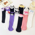 Anime Sanrio Kuromi My Melody Cinnamoroll Socks Cartoon Kawaii Style Mid-Tube Trendy Student Socks Children's Cartoon Socks-Cola Kids.