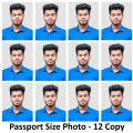 Passport Size Photo Print 4/8/12/16/20/24/28/32/36.