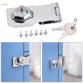 Twist Knob Keyed Locking Hasp, Cabinet Locks with Keys, Universal Easy Installation Hasp Lock, Tool Box Locks Cabinet Knob Lock for Cupboard.