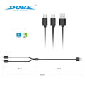 PS5 VR2 Handle One Divided into Two Charging Cable Suitable Switch/PS5 Handle Type-C Interface Charging Cable. 
