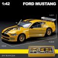 1/42 Ford Mustang GT Assembled Toy Car Model Diecast Alloy Racing Miniature Free Wheels Metal Collection Gift For Boys Children. 