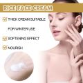 White Rice Face Cream Lighten Dark Spots Freckle Remove Melanin Improve Fine Lines Pore Refining Whitening Brightening Skin Care. 