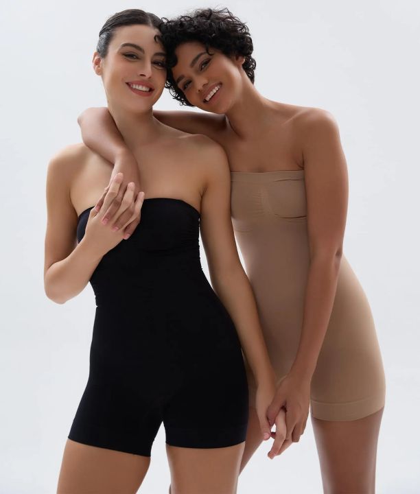 New%20Strapless%20Shortie%20Bodysuit%20for%20Women%20Tummy%20Control%20Shapewear%20Seamless%20Sculpt%20Body%20Shaper%20with%20Removable%20Straps%20Body%20Shapers%20-%20Image%203