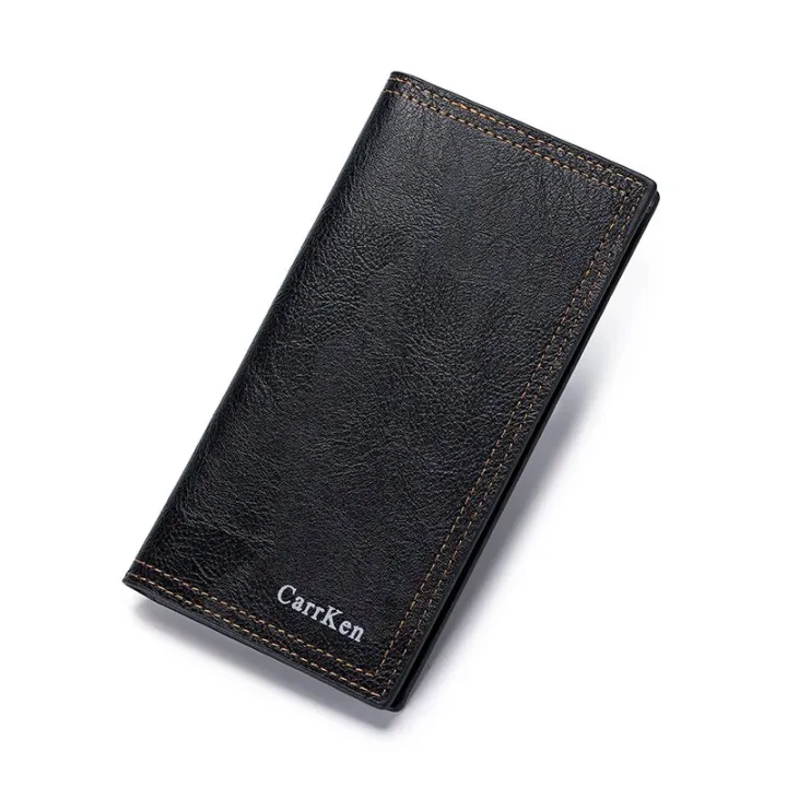 CarrKen%20Men's%20Wallet%20Long%202023%20New%20Oil%20Wax%20Leather%20Wallet%20Men's%20Gift%20Retro%20Cross%20border%20Multi%20Card%20Wallet%20Ultra%20Thin%20Trendy%20Fash%20-%20Image%207