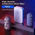 MEMO FS02 Silver Fiber Finger Sleeve Gaming 1 Pair- Silver Size 2. 
