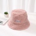 2021 New Hats for Women Autumn Winter Bucket Hats Lamb Plush Soft Warm Fisherman Hat Panama Casual Caps Lady Flat Top Cap.