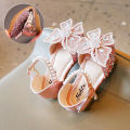Baby Girls Sandals Kids Girl Diamond Butterfly Princess Shoes Summer Pearl Casual Sandal Shoes. 
